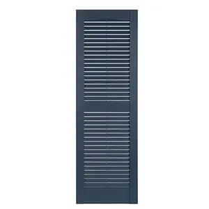 Perfect Shutters IL501547004 Premier Louver Exterior Decorative Shutter, Bedford Blue - 15 x 47 in.