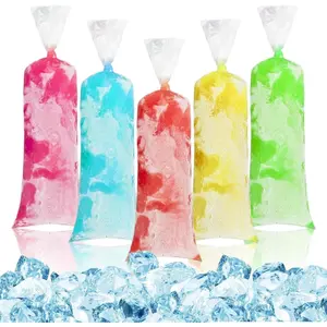 100 Ice Candy Plastic Bags - 4x12 Bolsas para bolis de hielo mexicanos Freeze Icepop Bags Popsicle Mold bolsas para helados caseros Popsicle Wrappers Yogurt Ice Cream Smoothie Mold Bag