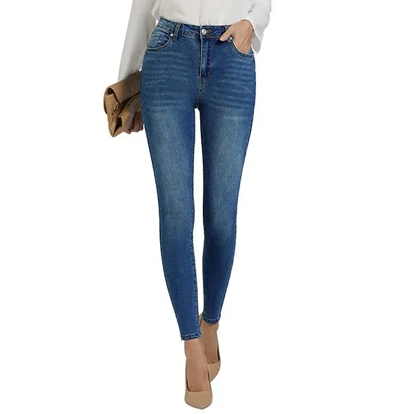 GRAPENT Women's High Waisted Skinny Jeans - Slim Fit Body-Shaping Stretch Denim Casual Trousers, Bottoms, Casual Denim Trousers, Pocket, High Waisted Design