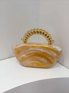 2026 New Marble Pattern Evening Bag for Women, Vintage Elegant Clutch Purse, Trendy Party Handbag, Fashion Crossbody Tote for Wedding Banquet