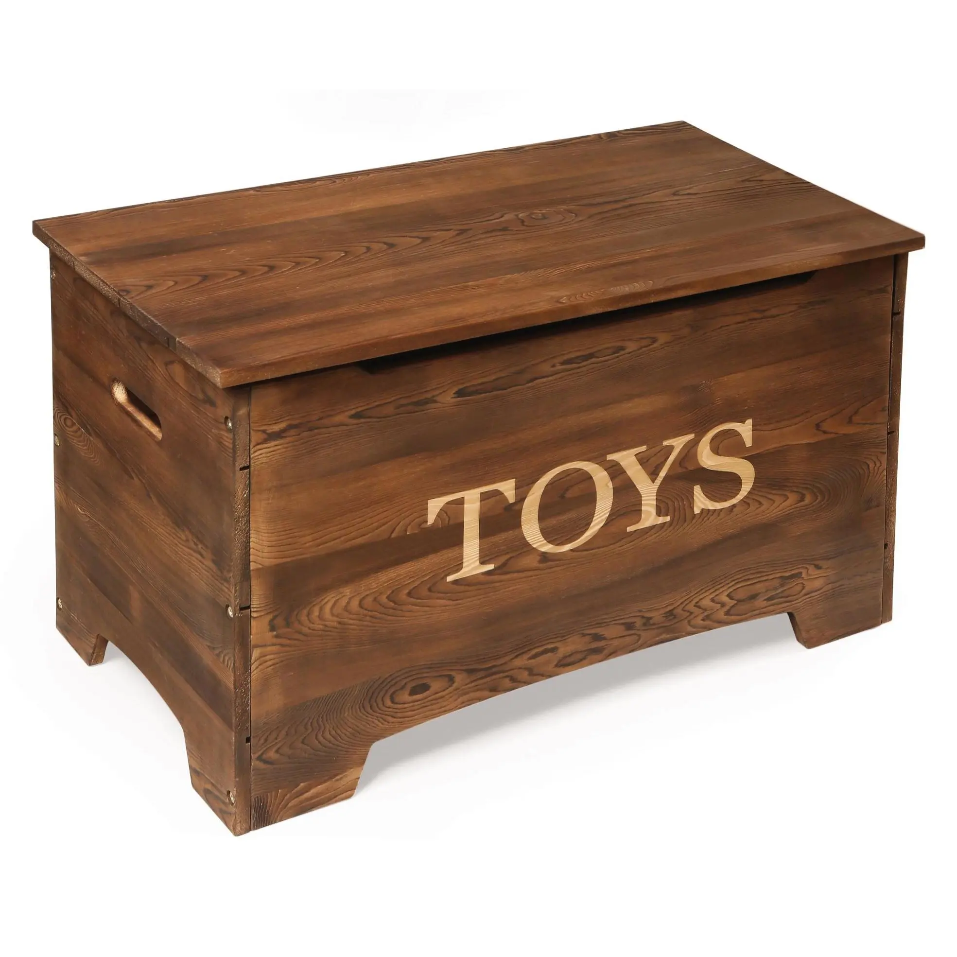 Solid Wood Rustic Toy Box Caramel Brown Solid Wood Rustic Toy Box Caramel Brown