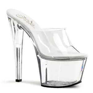 Pleaser Sky-301 Women's Fashion Platform High Wedge Slide High Heels - Classy, Stylish, Elegant Party Shoes