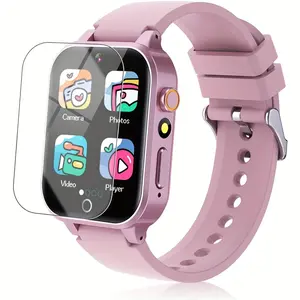 Girls Children's Smart Watch with 26 Games, HD Touch Screen Camera Music Player Flashlight Pedometer Audiobook, 4-12 Years Old Girls Boys Children's Birthday Gift Toy Smart Watch with Screen Protector
