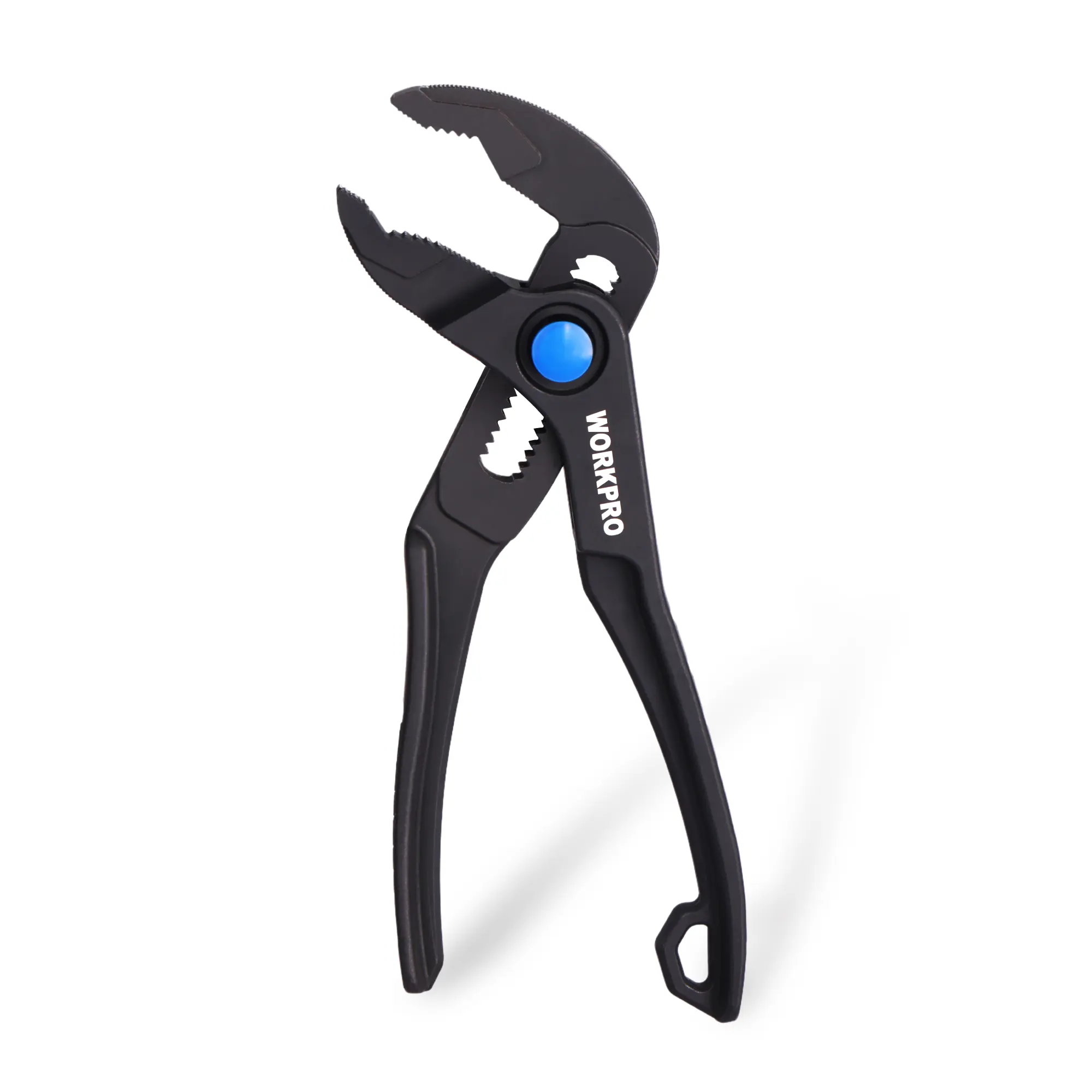 #summersale WORKPRO Mini Water Pump Pliers, 4-Inch Groove Joint Pliers, Fast Adjustable Tongue and Groove Pliers with 15-Position Push-Lock, V-Jaw for Multi-Surface Grip, Ideal for Tight Spaces and Versatile Use