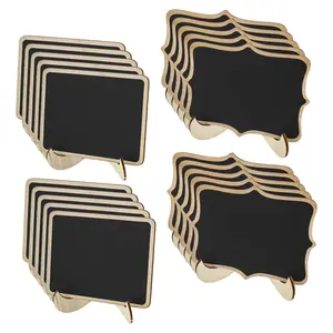 CraftyBook Mini Chalkboard Signs - 20pc Small Chalkboard Sign with Easel Stands