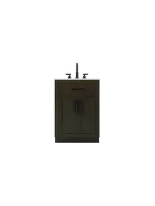 Elegant Kitchen & Bath VF29724MMB 24 in. Alden Single Bathroom Vanity, Mocha Brown