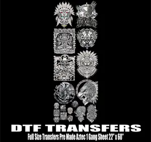 Aztec 1 Halftone Premade Gangsheet | DTF Heat Transfers |