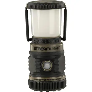 Streamlight Siege AA 200-Lumen Lantern With White & Red LEDs For Camping & Emergencies, Coyote