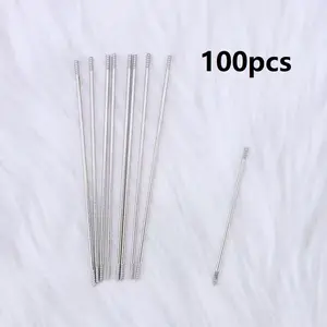 100 DIY Beaded Pen Extenders, Creative Holiday Stationery Ballpoint Pens 117mm & 97mm Wire, School Supplies Fashion Writing Office Gifts