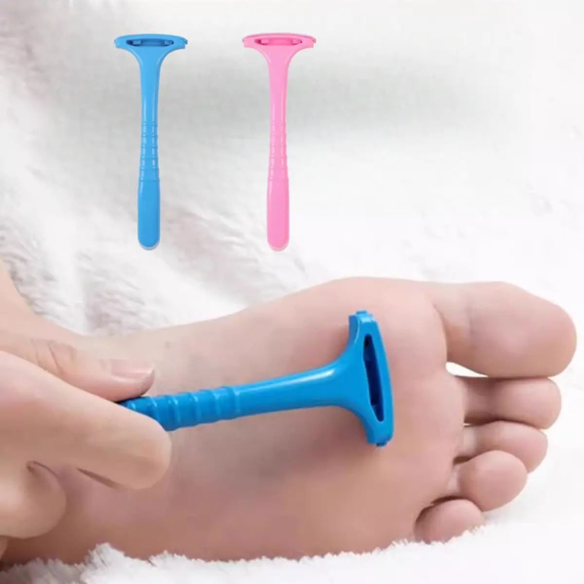 2pcs Portable Multi-Purpose Foot File, Ergonomic Foot Care Tool for Smooth Skin, Home Pedicure Foot Grater for Foot Care Routine, Travel Friendly Foot Smoothing Tool