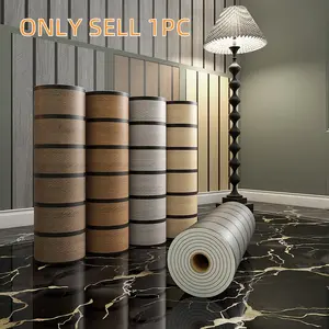 Stick Wallpaper, Brown Striped  Panel Grain Contact Paper, Removable Self Adhesive Faux  Panel Wall Covering for Bedroom ,DrawingRoom,LivingRoom 15.75 in X 118.11 in