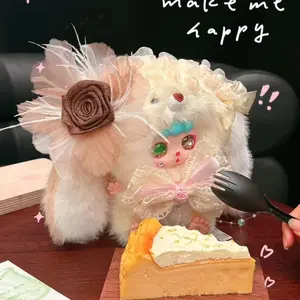 KEBIDOU-Tiny nai fu bunny babe Blind Box, Bunny Plush Dolls， Soft Furry Collectibles, Backpack or clothing decoration,Stuffed Animal