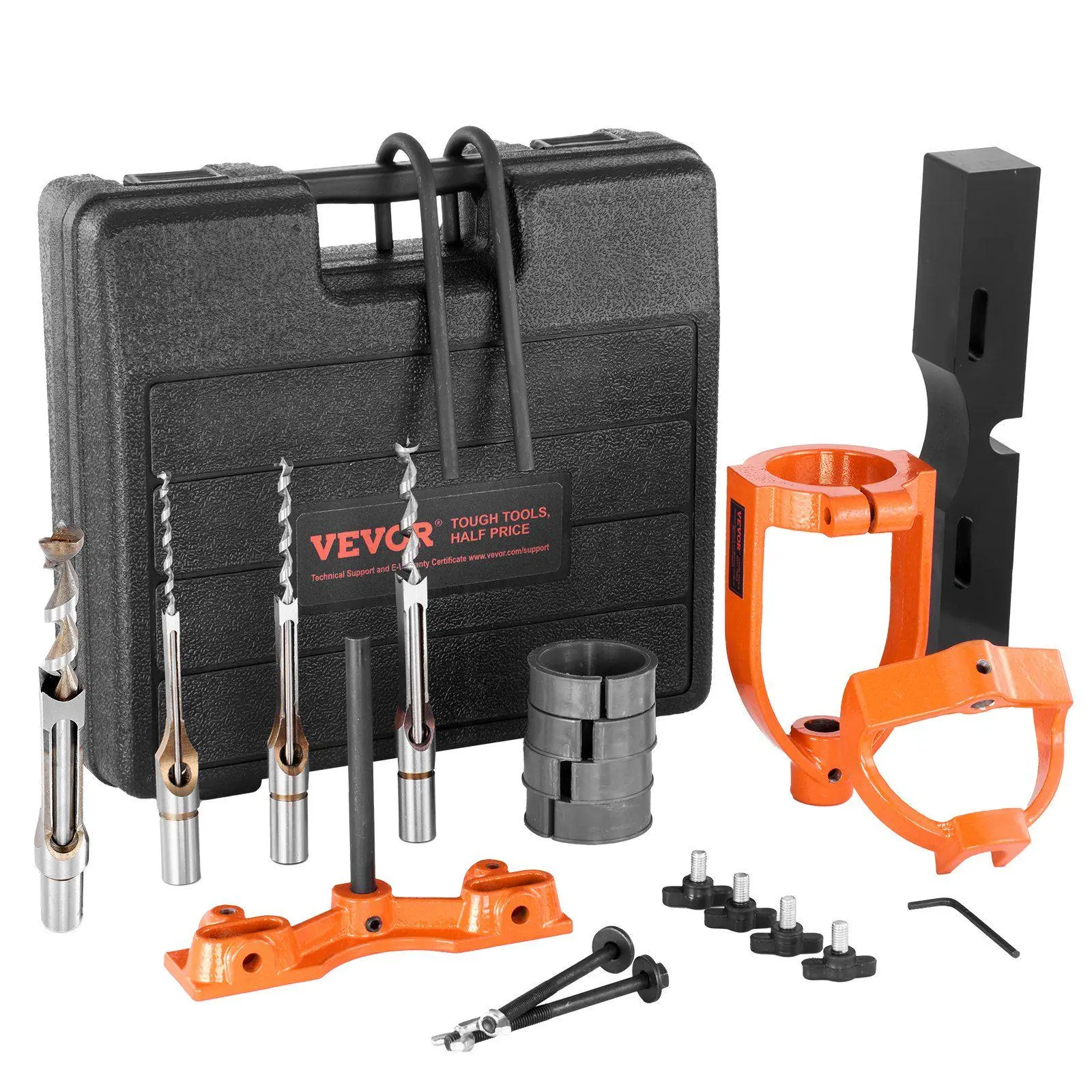 Mortising Attachment Drill Press 4 Model Square Hole Chisel Set Bench Drill Locator Set 5 Bushings Woodworking Tenoning Machine