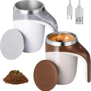 Rechargeable Automatic Stirring Coffee Cup, Milk, Tea Mug, 2025 Upgraded Version, Mug with Automatic Magnetic Stirring Particles, 304 Stainless Steel, Mother's Day Gift