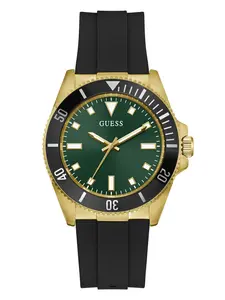 GUESS Male Two-Tone Silicone Watch
