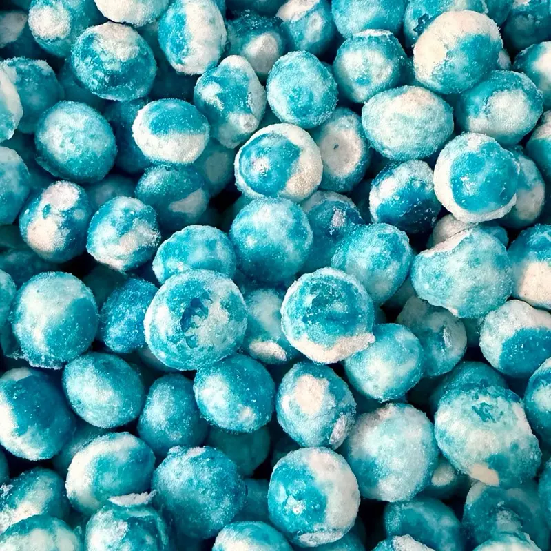 Frozzle Freeze Dried Sour Blue Raspberry Crunch - Extra Crunchy extra sour Ultra Addictive Kosher Certified Parve Candy 3.5 oz Crunch trending Candy