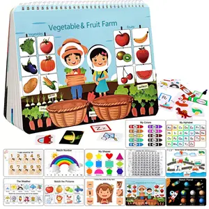 Montessori educational toys, preschool activity binders, Preschool Alphabet Tool for toddlers and early learning toys - for boys and girls to develop fine motor skills
