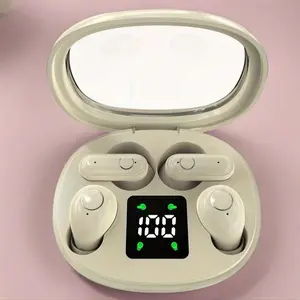 Wood Material Wireless Earbuds for Sleeping Fitness and Travel with Digital Battery Display and Noise Reduction