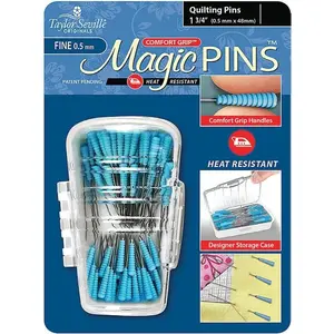 Magic Pins Fine Quilting Pins Blue by Taylor Seville Originals