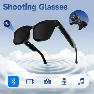 Camera Smart Glasses, 1200P Video Anti-Shake HD Photo (Indicator Light On When Working), Bluetooth Control, Smart Translation, Wireless Noise Reduction Call, Music Play, Ideal For Outdoor And Travel, Multifunctional Smart Glasses, Wearable Smart Glasses