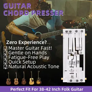 POGOLAB Guitar Aid Chords Trainer, Guitar Chord Presser, Guitar Assisted Tool Learning System with Guitar Chart Teaching Practice Guitar Learning Aid Tool Accessories for Beginners Friends Gifts