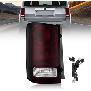 Taillight Assembly Compatible with 2009 2010 2011 2012 2013 2014 2015 Honda Pilot Smoked Red Tail Lights Rear Lamp Replacement OE Style Driver Side w/Bulbs