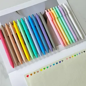 Colorful Gel Pen Set, 20pcs/set Retractable Gel Ink Pen, Colorful & Cute Pens for Journaling, Writing, Office, School, Colorful Precision Pens