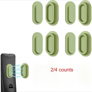 2-Pack/4-Pack/Set Magnetic Remote Control Holder – Upgraded Silicone Magnetic Wall Mount Organizer for TV, Fan, and Air Conditioner Remotes – Self-Adhesive, No-Drill Remote Control Holder Wall Mount