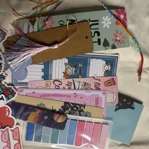 Bookmark Bundle - Assorted Designs with "JUST" Tag, Colorful Themes, and Decorative Elements