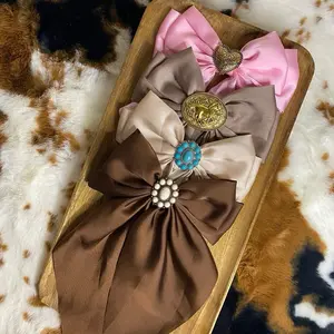 Western Coquette Handmade Bows - Vintage Elegance Hair Accessories for Sophisticated Looks with Unique Handcrafted Craftsmanship