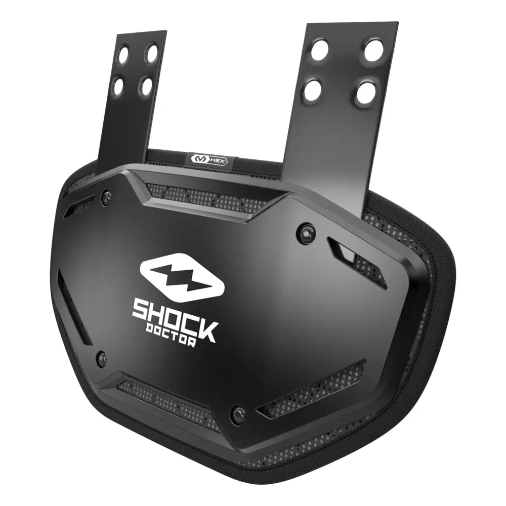 Shock Doctor Showtime Black Back Plate MAX PROTECTION Comfort Speed Ventilated HEX Padding