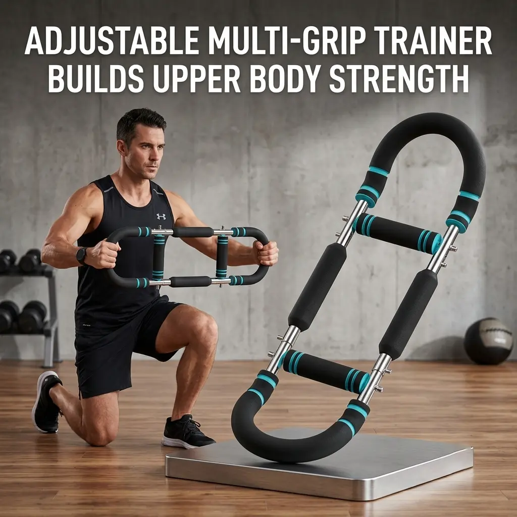 Adjustable Resistance Power Twister Bar, Arm Chest Workout, Upper Body Strength Trainer, Portable Home Gym Fitness Equipment, For Men