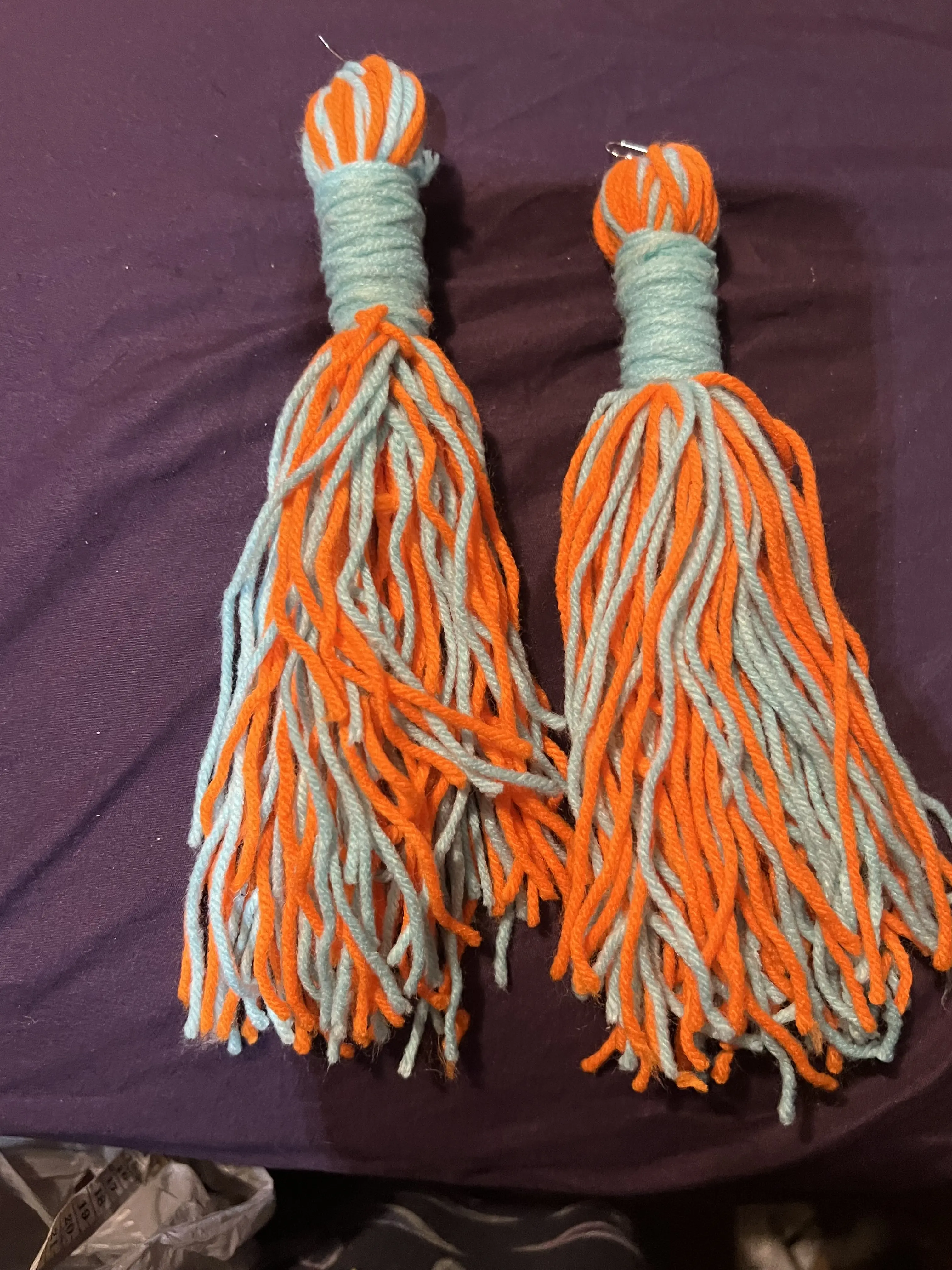 YARN COTTON EARRING