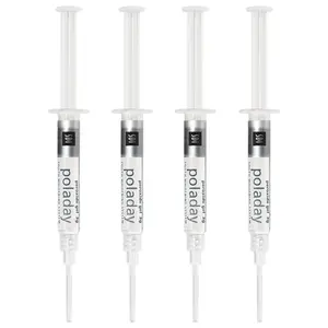 PolaDay Tooth 9.5% Hydrogen Peroxide Gel Whitening System , 4-Syringes Pack Professional Teeth Whitening Gel