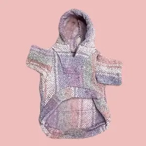 Pink Baja Poncho Hoodie for Dogs