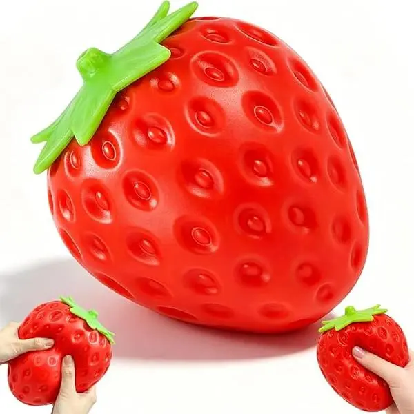 Strawberry Squishy Slow-Rising Fidget Toy Squeeze Toy Small/Jumbo - Handmade DIY squishy
