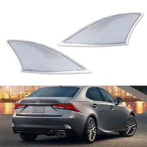 Clear Lens Rear Bumper Reflector Light Assy For Lexus IS IS250 IS300 IS350 ISF 2014-2020 Replace OEM 8192053050 8191053051 8191053050 81920-53051 81920-53050, 81910-53051 81910-53050, 8192053051