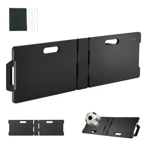 VEVOR Soccer Rebounder Board, 32X12 Portable Soccer Wall with 2 Angles Rebound, Foldable HDPE Kickback Rebound Board, Soccer Training Equipment for Kids and Adults, Passing Shooting Practice