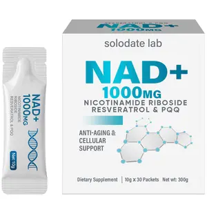 NAD+ Supplement – 30 Servings with Nicotinamide Riboside & Resveratrol – Fast-Absorbing Formula for Cellular Energy, DNA Repair & Healthy Aging – NAD Booster for Men & Women