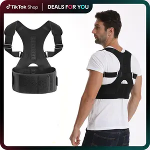 IYDoaMea Back Brace Posture Corrector For Men And Women - ( Order A Size Up )  - Magnetic Lumbar Back Support Belt For Lower And Upper Back, Gift Men & Women Slim Fit Posture Support Tank Top Adjustable Breathable Posture Correction Belt Outdoorfun
