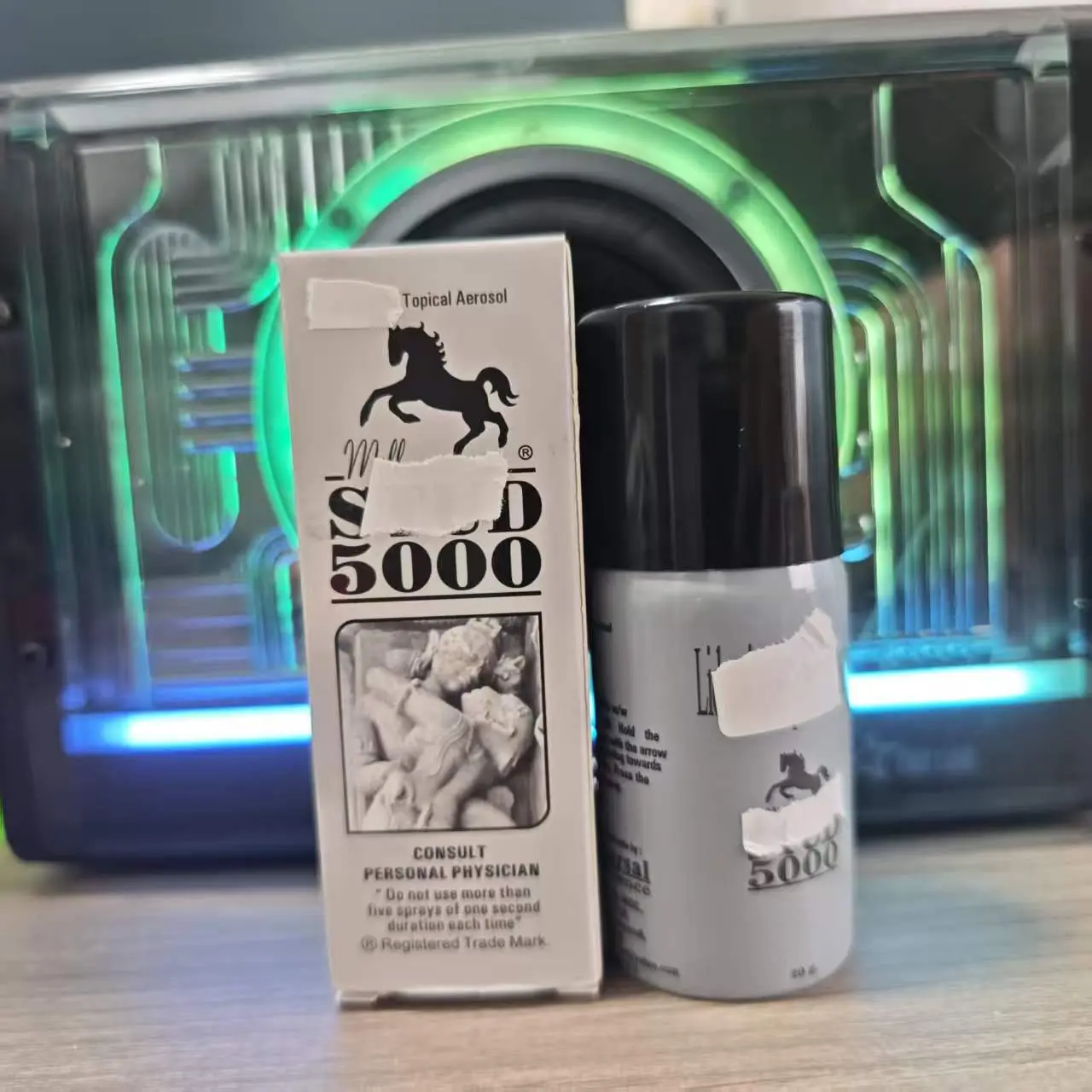 Men's portable deodorant for use when going out at home