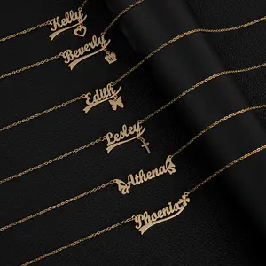 Custom Name Necklace with Charm| Personalized Stainless Steel Name Pendant|Perfect for birthdays, anniversaries, Mother’s Day, or Valentine’s Day as a one-of-a-kind sentimental gift.
