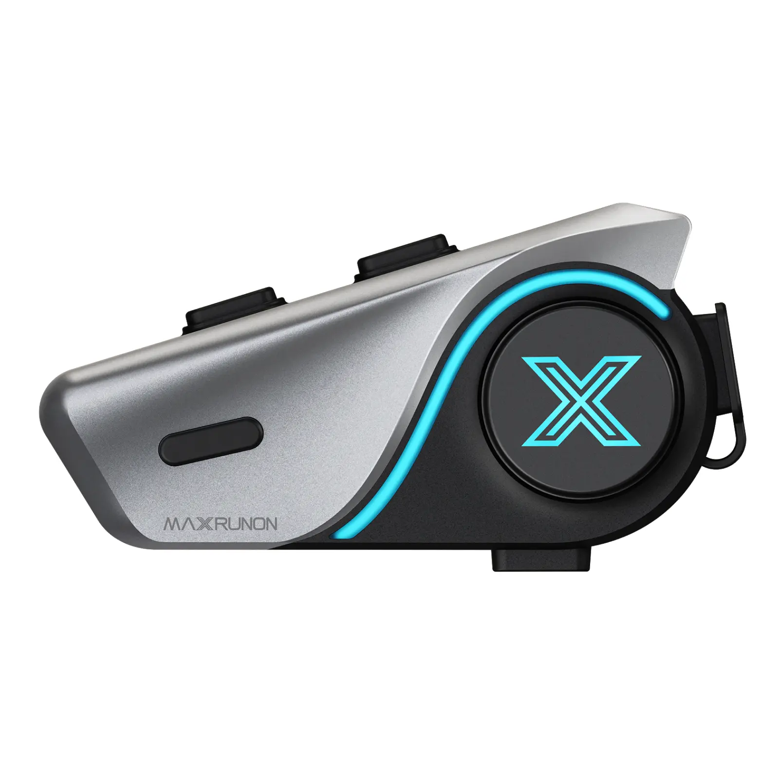 MAXRUNON D9 Motorcycle Helmet Bluetooth Headset, 5.3 BT, AI Noise Reduction, Intercom, IPX5 Waterproof for Full/Open Face Helmet campingessentials
