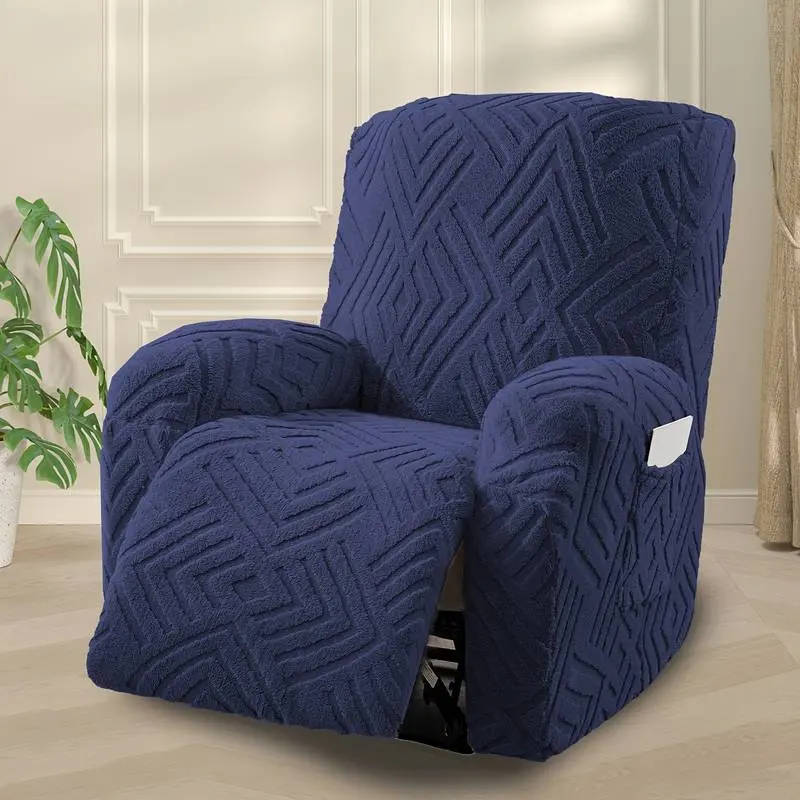 High Elastic Recliner Slipcover - Soft, Full Coverage Couch Cover for Recliner Sofa, Stretch Armchair Slipcover with Anti-Slip Pockets, Pet Scratch Resistant, Wrinkle Resistant, Removable Washable, 58-89cm Seat Fit, Fabric, Modern, Anti-Shrink