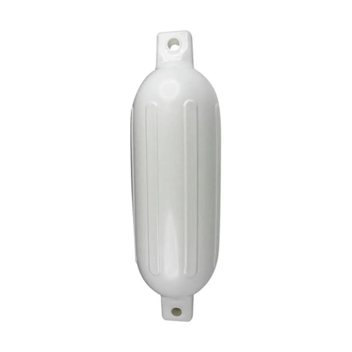 Taylormade Pontoon Boat Fender, 6" x 22", White Seamless Polymeric Bumper with Double-Eye Design, UV and Crush Resistant, Pontoon Boat Fenders, Boating