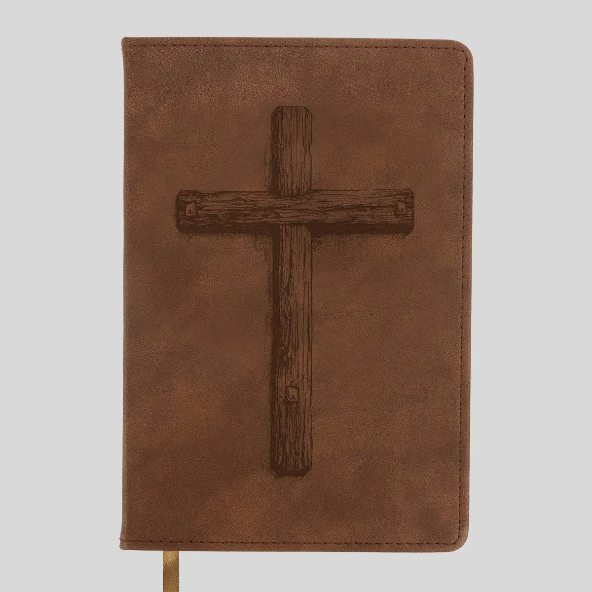 Kerusso Men's Faux Leather Christian Journal - Embossed Cross Design, Lined Pages, Scripture References, Daily Devotion Tool for Spiritual Growth, Office Stationery Notebook, Thoughtful Gift for Men