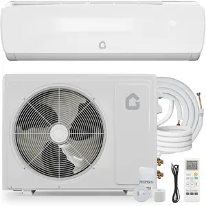 19 SEER 12000 BTU Ductless Mini Split Air Conditioner and Heat Pump 42dB Ultra-Quiet Inverter AC System 3-in-1 All-in-One Cooling Heating and Dehumidifier 10ft Pre-Charged Line Set 230V