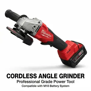 Milwaukee M18 125mm Brushless Angle Grinder for Metal Cutting and Grinding Variable Speed Power Tool