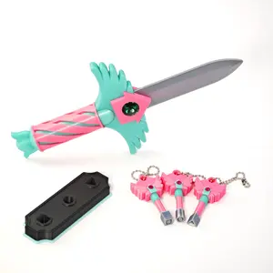 3D Printed Squid Game Dagger Jewelry, Decorative Feng Shui Decor for Home, Home Decoration, Unique Gift Idea for Fans of Squid Game, Ornament, Home Decor Ornaments, Decoration Items