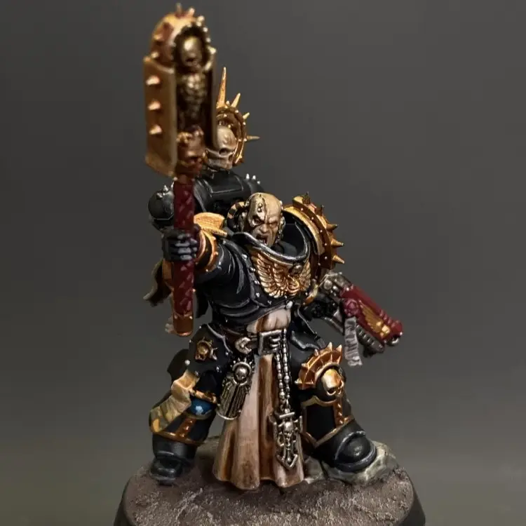 Ultramarines Chaplain Indomitus Space Marines Warhammer 40k Pro Painted Miniatures Commission